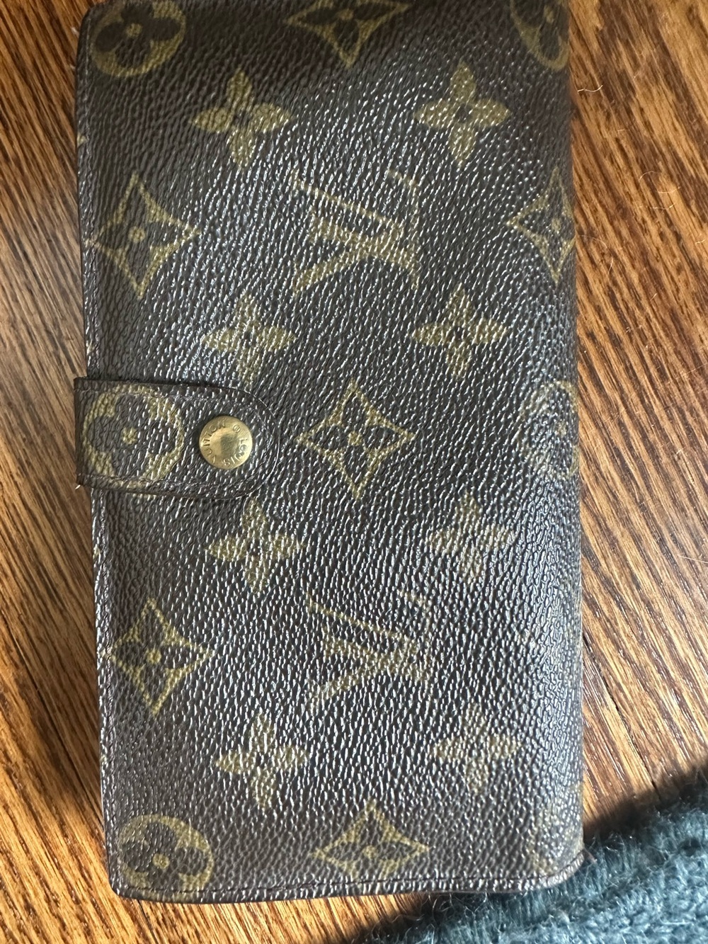 Louis Vuitton Brown and Gold Monogram Long Wallet